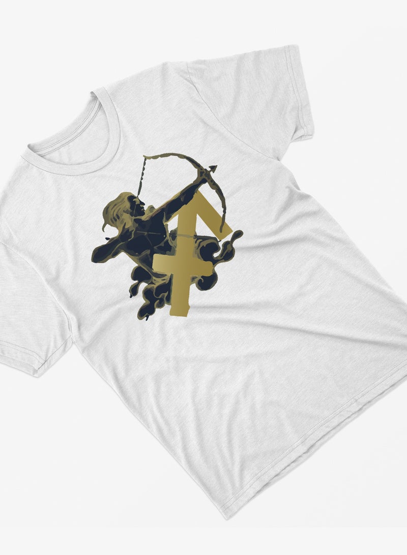 Fashion World Cotton T-shirt Printed with High-quality Sagittarius - Image 2