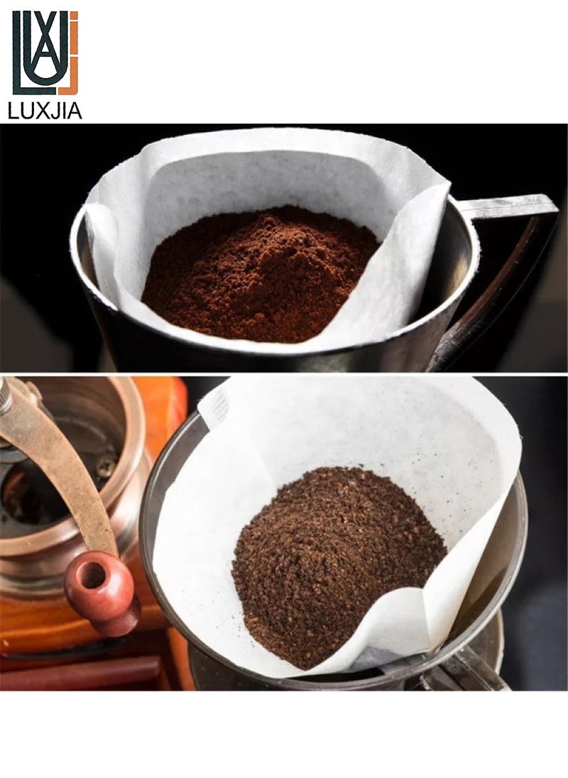 لاكجيا - فلاتر قهوة v60 عدد 100 فلتر مقاس 02 حجم كبير ابيض - Image 1