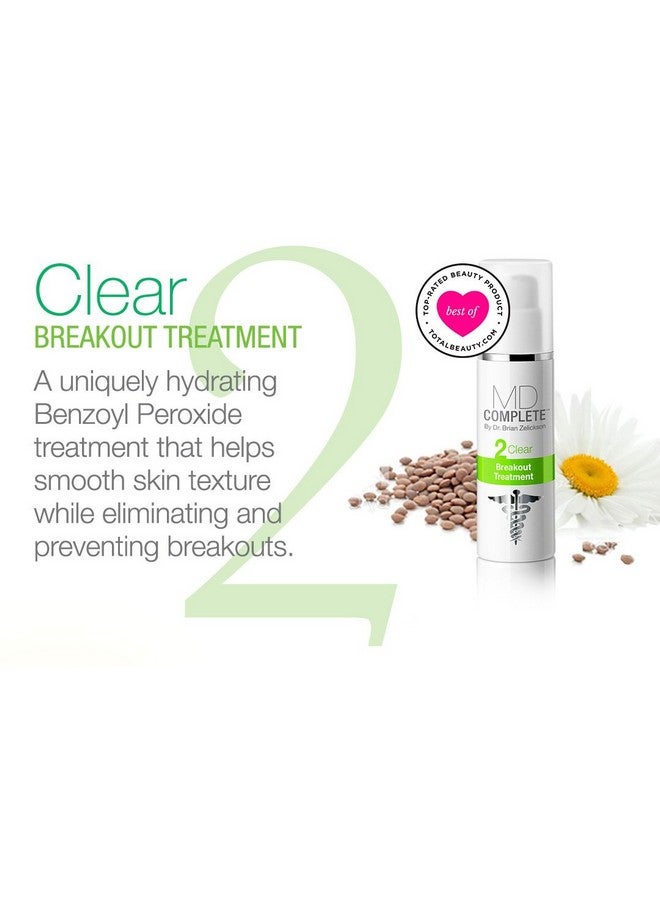 MD Complete by Dr. Brian Zelickson MD Complete 3-Step Professional Acne Clearing System: Salicylic Acid Cleanser, Benzoyl Peroxide Spot Treatment and Retinol Vitamin-C Complexion Correcting Serum - Image 3