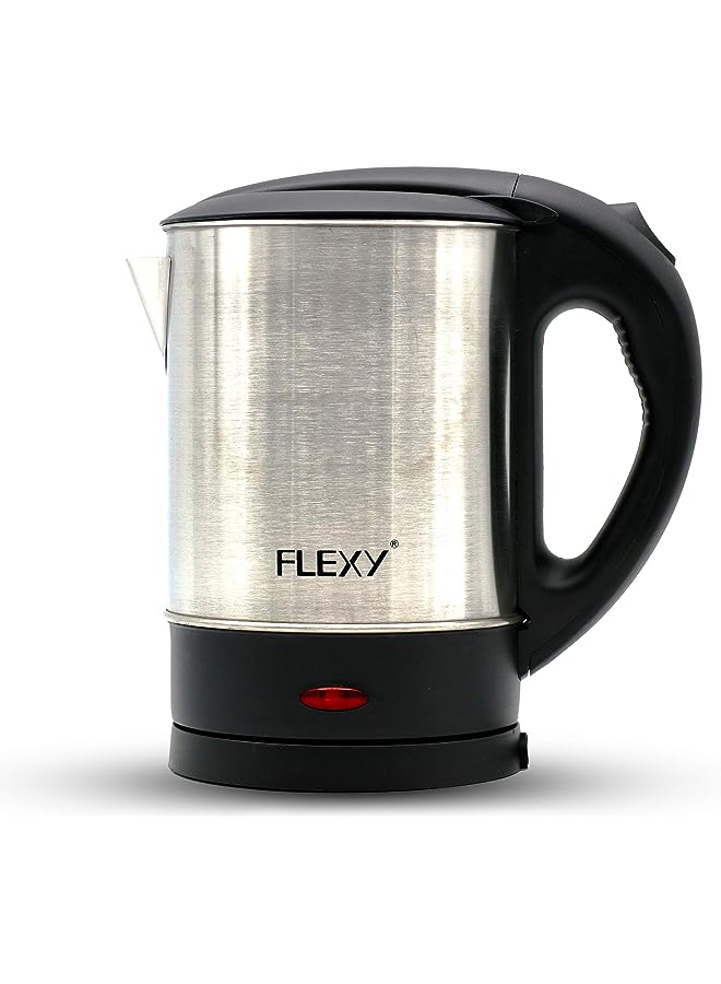 Flexy 1 Liter Stainless Steel Electric Cordless Kettle with 360° Swivel Base, Power Cord Storage, Auto Cut-off Function, LED Indicator, 1350 Watts - Image 1