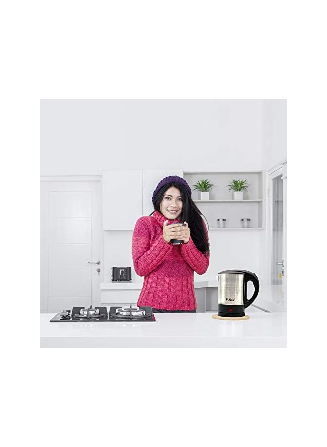 Flexy 1 Liter Stainless Steel Electric Cordless Kettle with 360° Swivel Base, Power Cord Storage, Auto Cut-off Function, LED Indicator, 1350 Watts - Image 4