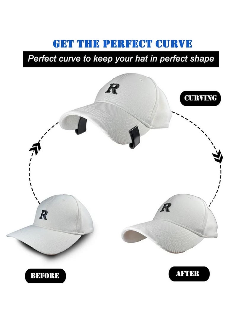 2PCS Hat Brim Bender No Steaming Required Curving Tool for Baseball Caps Adjustable Width Perfect Curve Shaping Band with Self Adhesive Tape Ideal Gift for Hat Lovers  - Image 3