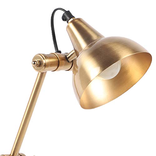 Decor de Maison Brings Handcrafted Shiny Adjustable Table Lamp |Bedside Lamps |Study Lamp |Desk lamp for livingroom, Study Room, Office, Home Decor |Reading Light for Table in Gold (9X15X42cm) - Image 5
