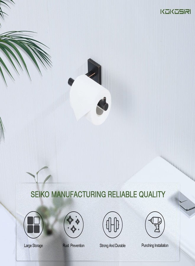 KOKOSIRI Toilet Paper Holder Oil Rubbed Bronze Toilet Roll Holder Hold Mega Rolls Kitchen Bathroom Tissue Paper Dispenser Stainless Steel, B2005ORB - Image 5
