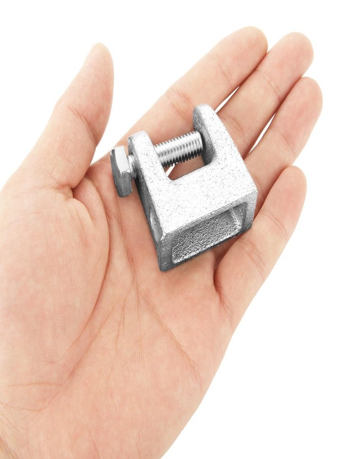 AKOLAFE 30 Pack Beam Clamp Heavy Duty C Clamp Set Small C Clamps with 3/8” Threaded Hole Mini C-Clamp Metal U Clamp 3/4” Jaw Opening Adjustable G Clamps for Woodworking, Welding (Vertical Rod Support) - Image 5