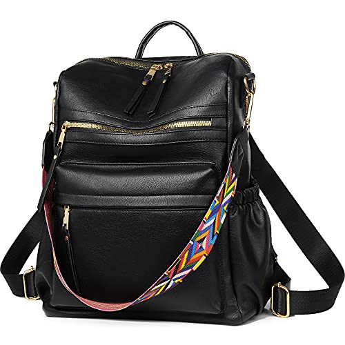 Dora & Liz Womens Backpack Purse Leather Fashion Travel Backpack Purse for Women Designer Ladies Shoulder Bags - Image 1
