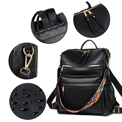 Dora & Liz Womens Backpack Purse Leather Fashion Travel Backpack Purse for Women Designer Ladies Shoulder Bags - Image 5