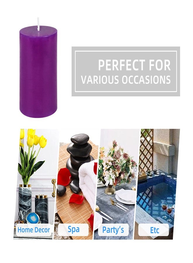 Jeco “2” Diameter by 3” Purple Pillar Candle,CPZ-2310 - Image 5