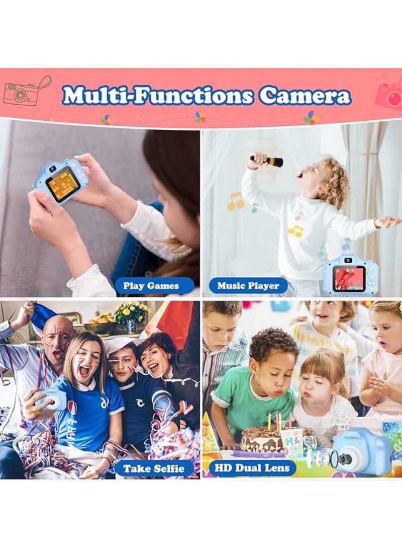 Kids HD Digital Video Camera for Capturing Moments – Fun and Educational Toy for Boys and Girls – Photo and Video Recording, Games, Music, and Adjustable Settings – Expandable Memory with Storage for 50 Photos – Ideal Christmas and Birthday Gift (Color as per stock) - Image 4