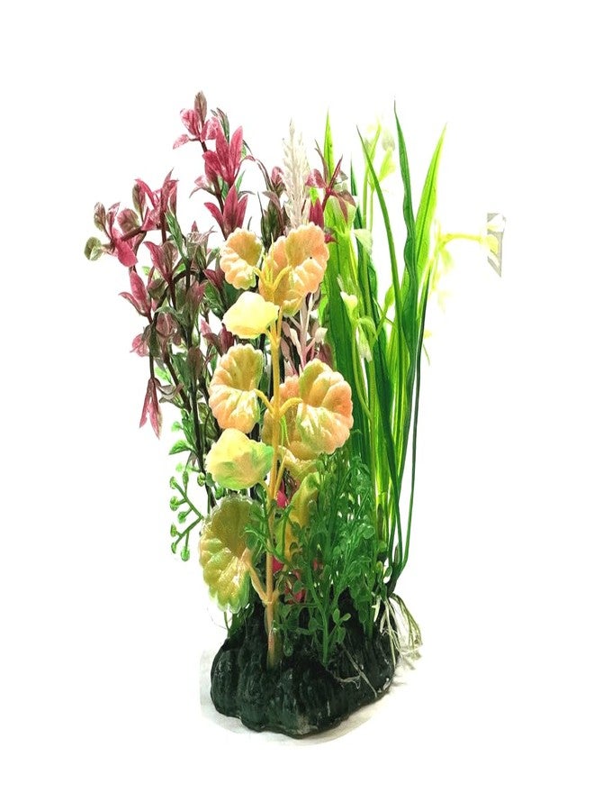 ذي يو إم 24 مجموعة UM24، خمسة أنواع من النباتات البلاستيكية الاصطناعية لأحواض السمك، 4 بوصات - Image 2