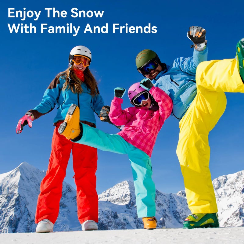 Pnosnesy Ski Gloves,Snow Gloves,Waterproof Cold Weather Winter Gloves for Parent Boys Girls- Cycling, Driving, Running - Image 2