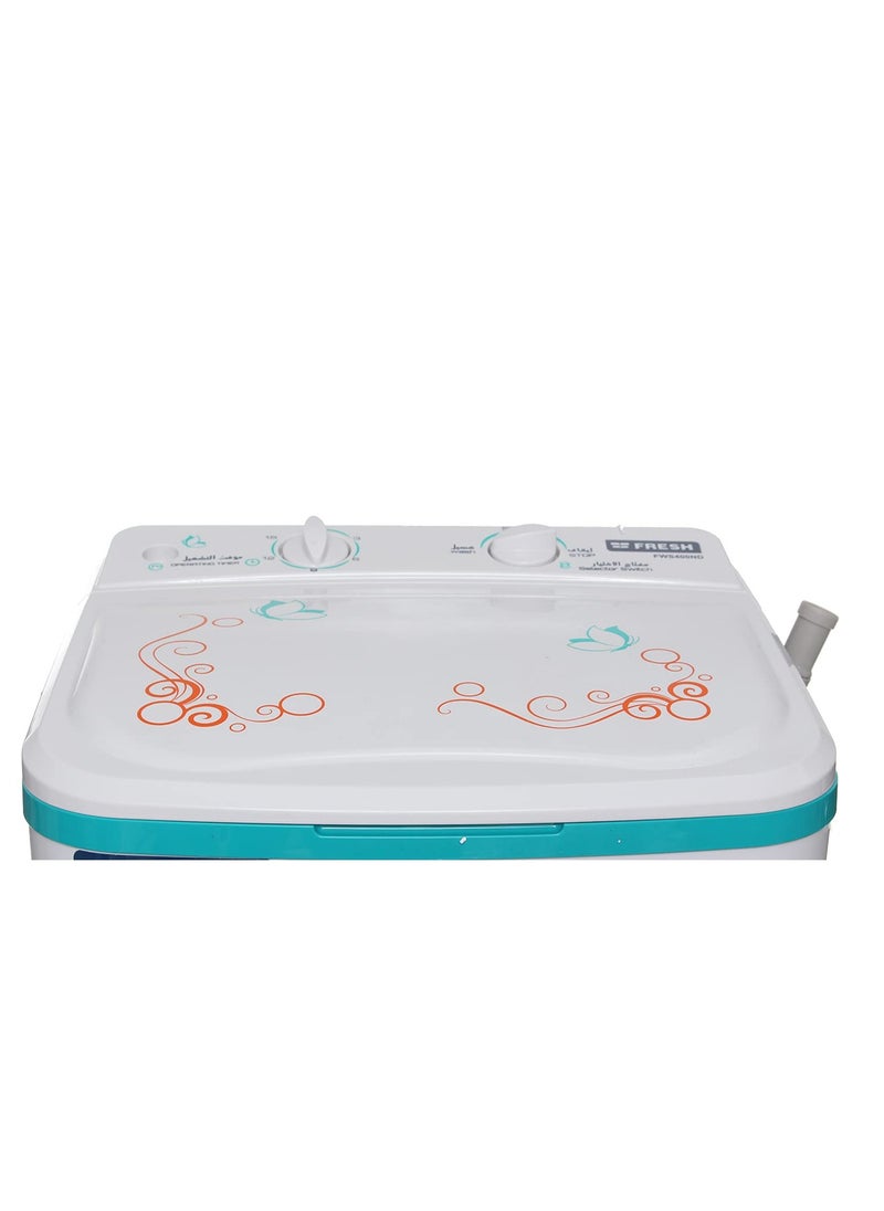 Fresh 4 kg washing machine with single spin drum, single tub
