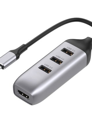 USB C to HDMI Adapter with 3 USB 3.0 Ports, HDMI 4K Output, Compatible with MacBook Pro, iPad, XPS, Surface, Android, and More, DP Alternative Mode Required - pzsku/Z82D47EE4D1965C0A4C4BZ/45/_/1730799584/00e35ec5-0e62-48a9-a2ca-b974250dc017