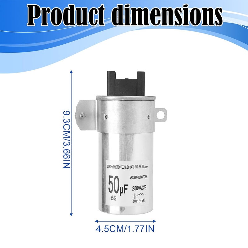 BTFO Upgrade W11395618 W11162560 W10866250 Washing Machine Motor Run Capacitor, Replaces W10625046 WPW10625046 W10843769 W11158831 Starting Runing Capacitors Washing Machine Accessories Parts Rplacement - Image 2