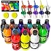 Nicpro 14 Colors Large Washable Paint for Kids 845oz250ml Non Toxic Children Tempera Finger Paints with Paint Brushes Cups and Sponge for Art Poster School Classroom Craft DIY Children - Image 3