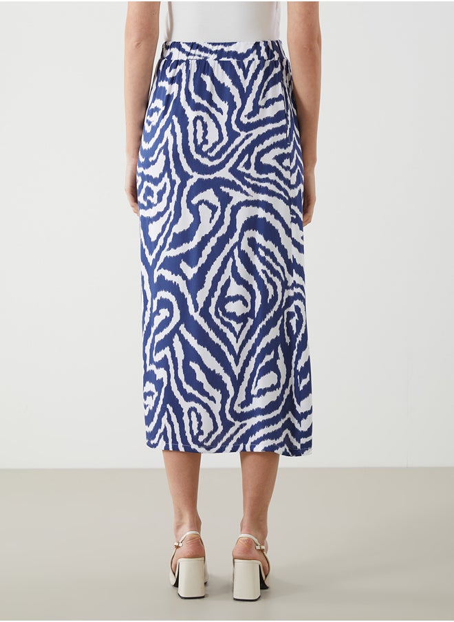 LC WAIKIKI - Elastic Waist Patterned A-Cut Women's Skirt - Image 1
