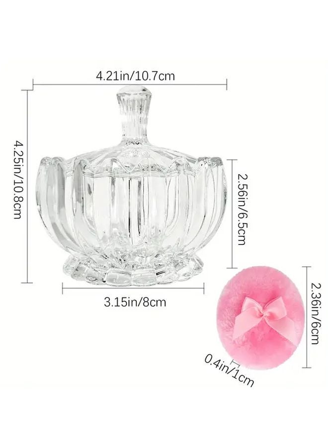 Pumpkin Shape Powder Puff And Container Tray Set 3.53 Ounce - Image 3