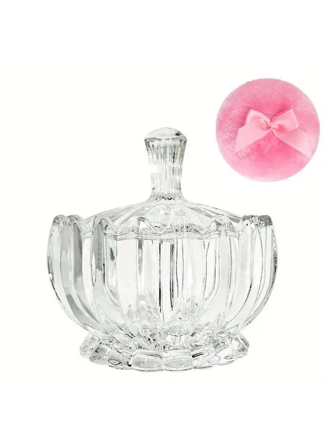 Pumpkin Shape Powder Puff And Container Tray Set 3.53 Ounce - Image 1