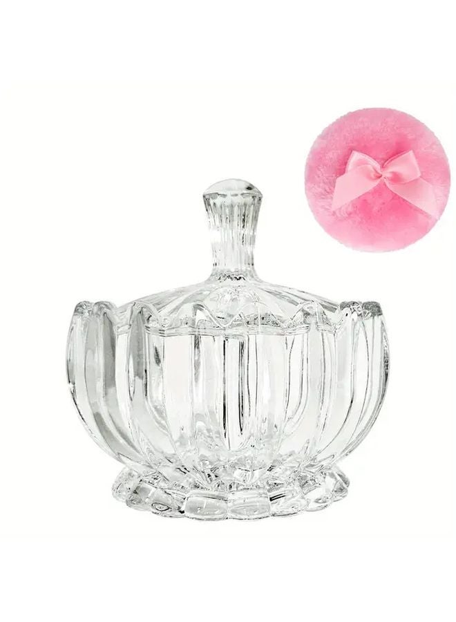 Pumpkin Shape Powder Puff And Container Tray Set 3.53 Ounce - Image 2