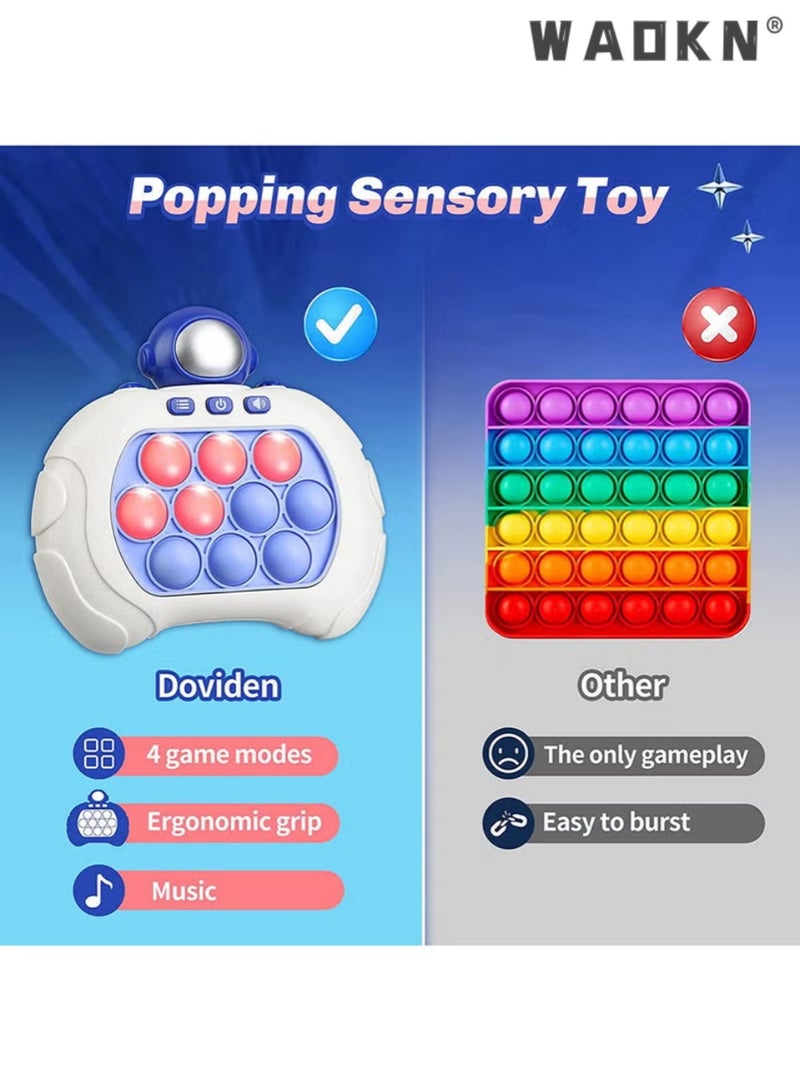 WAOKN Electronic Quick Push Light Up Pop Game Fidget Toys for Adults and Kids with Puzzle Game Machine Push Pop Bubble Fidget Sensory Toy Birthday Gifts - Image 1