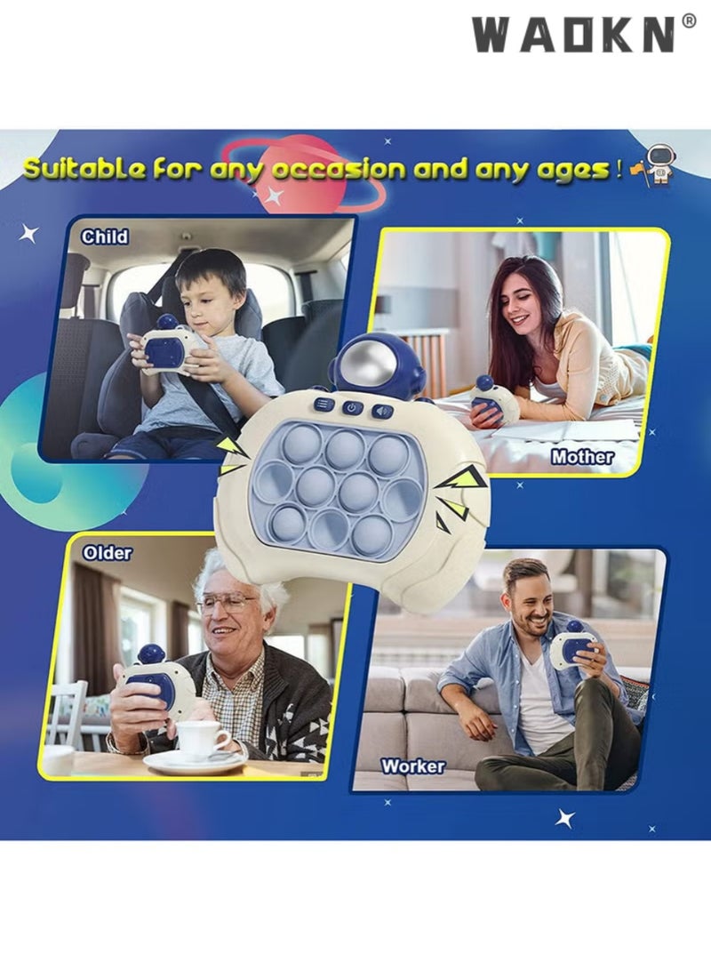 WAOKN Electronic Quick Push Light Up Pop Game Fidget Toys for Adults and Kids with Puzzle Game Machine Push Pop Bubble Fidget Sensory Toy Birthday Gifts - Image 4