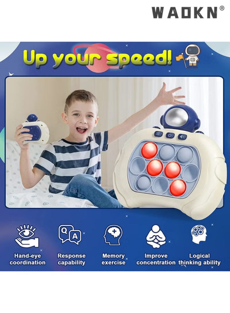 WAOKN Electronic Quick Push Light Up Pop Game Fidget Toys for Adults and Kids with Puzzle Game Machine Push Pop Bubble Fidget Sensory Toy Birthday Gifts - Image 2