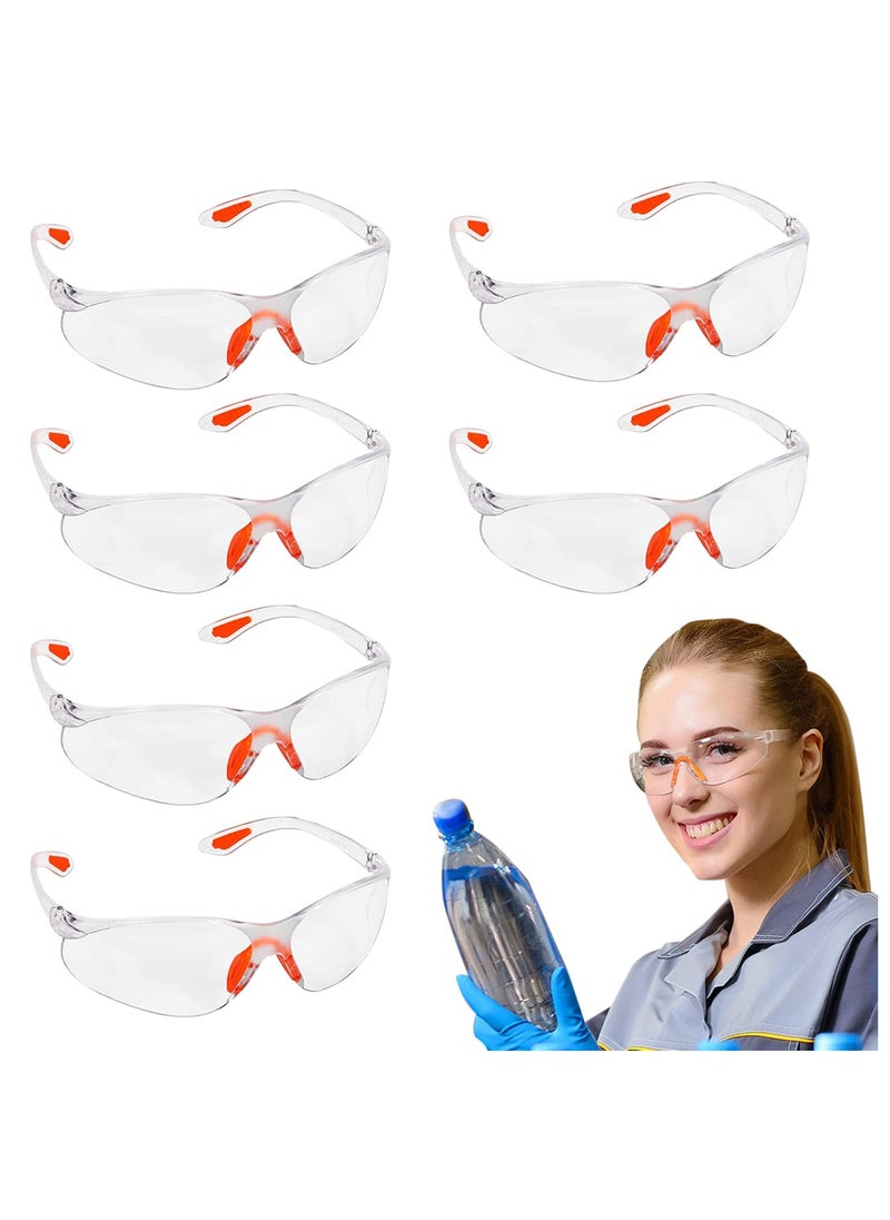 SYOSI 12Pcs PC Transparent Safety Glasses for Work Scratch Resistant Anti Fog Coating Safety Goggles Eye Protection for Woodworking Lab Work Mowing Yard Work Equipment Against Dust  - Image 1