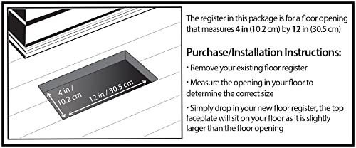 Decor Grates SPH412-RB Floor Register, 4x12, Rubbed Bronze Finish - Image 5