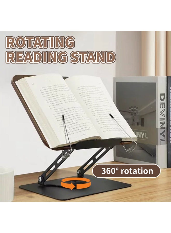 360° Adjustable Reading Book Stand Quran Holder Ergonomic Tablet Holder for Documents, Sheet Music, Magazines, Recipes, Tablets / 11.81 x 9.44 inches - Image 2