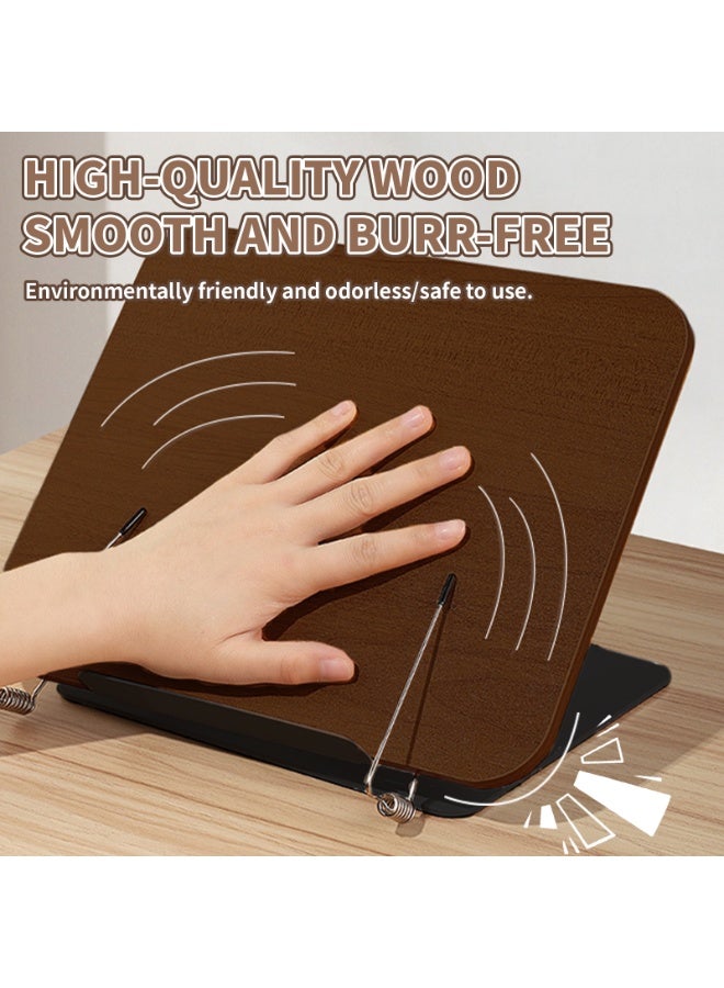 360° Adjustable Reading Book Stand Quran Holder Ergonomic Tablet Holder for Documents, Sheet Music, Magazines, Recipes, Tablets / 11.81 x 9.44 inches - Image 5