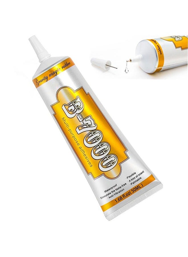 Generic - B7000 Multi-Purpose Adhesives，Glue Oem Leather Adhesive Instant Strong Adhesive Mobile Phone Repair Nail Art Wood Glass Ornaments Glue（50ml） - Image 1