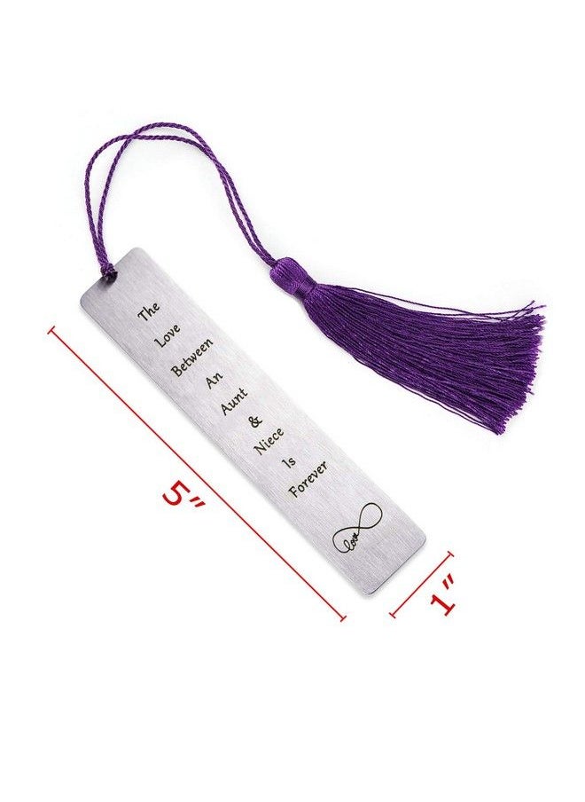 Melix Home - Bookmarks Aunt Gifts From Niece The Love Between An Aunt And Niece Is Forever Bookmark Gift For Aunts Aunties Birthday Presents - Image 1