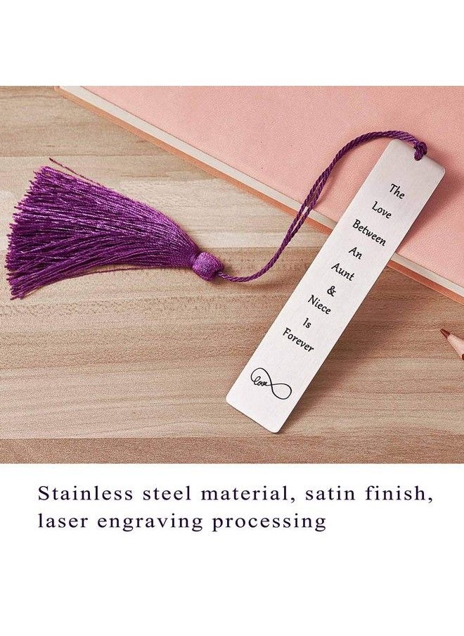 Melix Home - Bookmarks Aunt Gifts From Niece The Love Between An Aunt And Niece Is Forever Bookmark Gift For Aunts Aunties Birthday Presents - Image 1