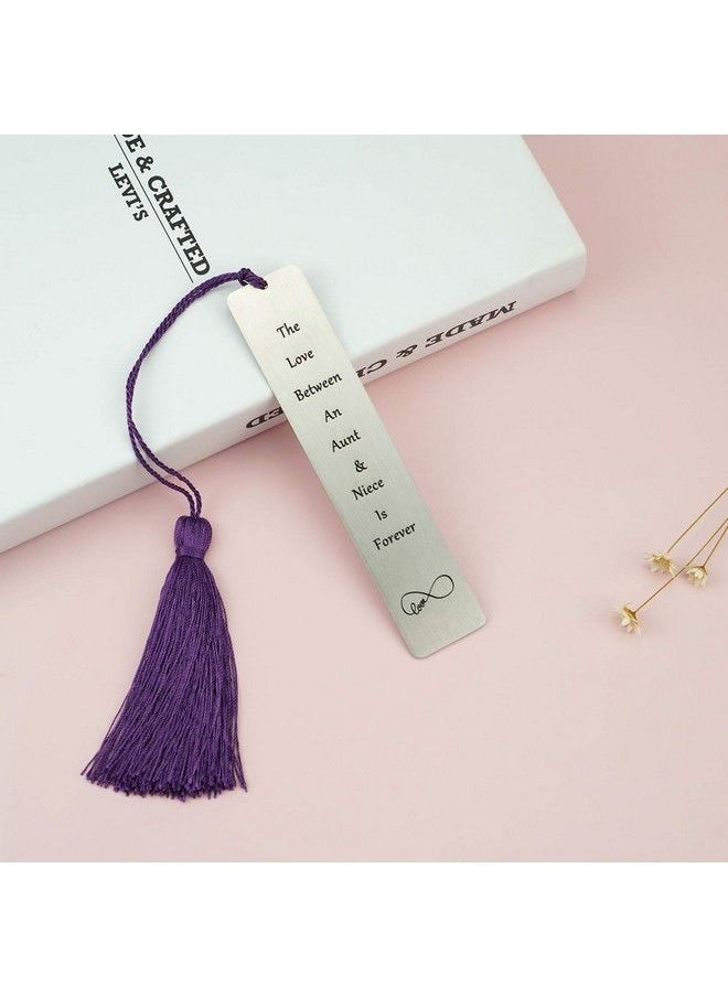 Melix Home - Bookmarks Aunt Gifts From Niece The Love Between An Aunt And Niece Is Forever Bookmark Gift For Aunts Aunties Birthday Presents - Image 1