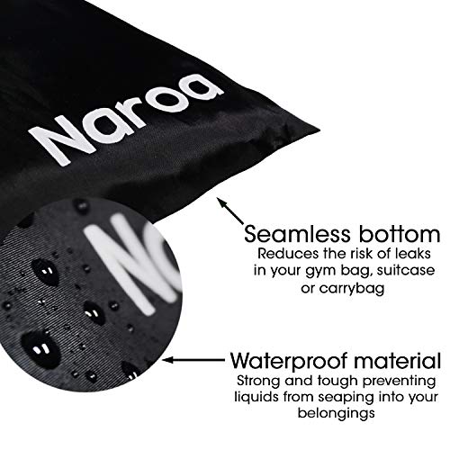 Naroa Waterproof Multifunctional Toiletry Shower Bag for Gym, Travel, Business and Foldable Portable Hanging Bathroom Mesh Caddy with Wet & Dry Storage Suction Hook Tote for Men Women - Image 3