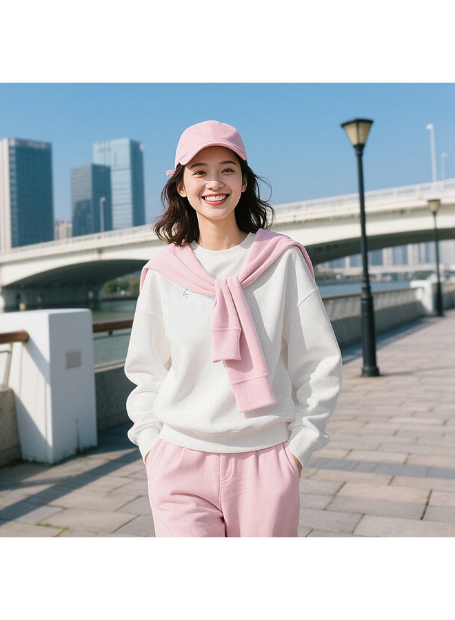 LOTTO Simple And Versatile Round Neck Casual Sweatshirt For Women, Soft And Comfortable For Autumn, Easy-care Pullover Sport Top - Image 4