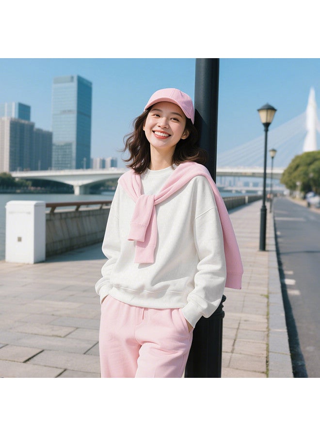 LOTTO Simple And Versatile Round Neck Casual Sweatshirt For Women, Soft And Comfortable For Autumn, Easy-care Pullover Sport Top - Image 3