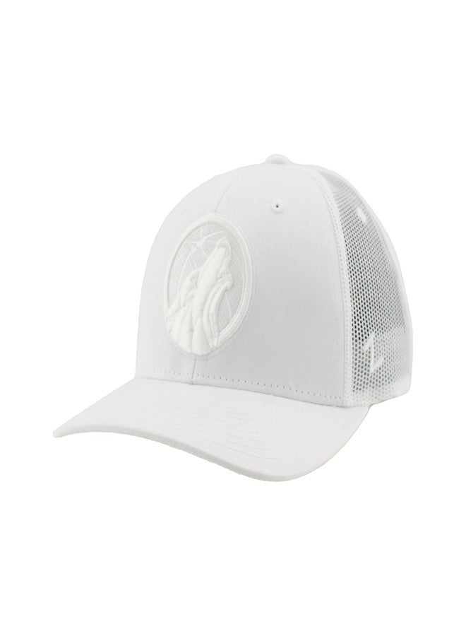 ZHATS Minnesota Timberwolves NBA Officially Licensed Adjustable Snapback Hat Dakota Echo White - Image 1