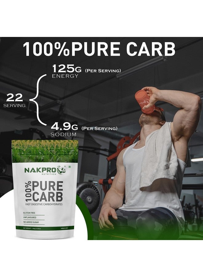 NAKPRO NAKPRO 100% PURE CARB | High Calorie Carbohydrate for Weight Gain & Mass Gain | Easy Mixing, Fast Digesting Supplement Powder (1.5 Kg, Unflavoured)  - Image 4