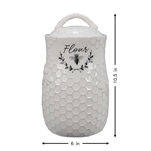 Young's Inc Ceramic Honey Bee Canisters, 4 pc/set - Image 3