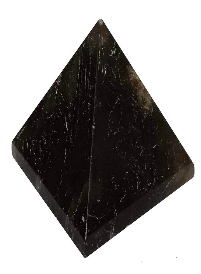 Purpledip Golden Pyrite Stone Pyramid: Reiki Healing Divine Spiritual Crystal (11932) - Image 4