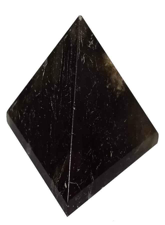Purpledip Golden Pyrite Stone Pyramid: Reiki Healing Divine Spiritual Crystal (11932) - Image 1
