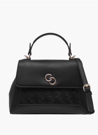 Women Monogram Embossed Satchel Bag with Top Handle and Detachable Strap - pzsku/Z82D56E08DD8BFF7D7FCCZ/45/1746216586/c1a4ac81-6da8-4eb6-848d-f4a8cfcb80a6