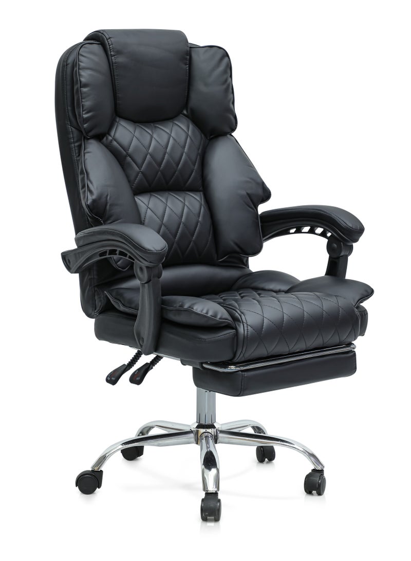 مالتي هوم فيرنيتشر كرسي مكتب تنفيذي عالي الظهر مع مسند للقدمين - Image 2