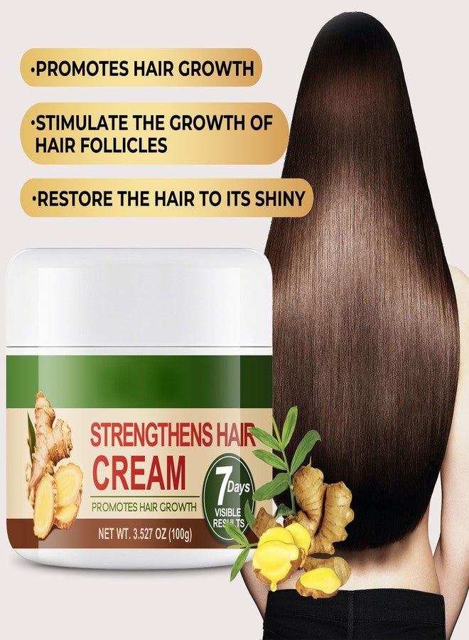 Grospe Ginger Hair Mask - Deep Conditioning Hair Care for Scalp Nourishment, Frizz Control & Shine, for Thin and Oily Hair, 3.53oz - Image 2
