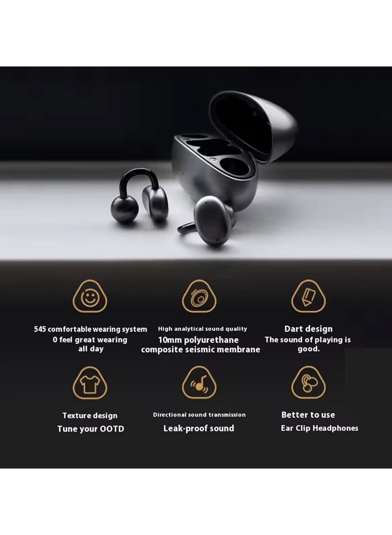 فيل سماعات أذن FIIL C1 Clip-On Bluetooth 5.4، خفيفة الوزن، صوت عالي الدقة، عمر بطارية طويل، AAC/SBC، ملاءمة مريحة مع علبة شحن - Image 3