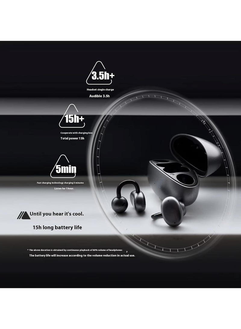 فيل سماعات أذن FIIL C1 Clip-On Bluetooth 5.4، خفيفة الوزن، صوت عالي الدقة، عمر بطارية طويل، AAC/SBC، ملاءمة مريحة مع علبة شحن - Image 5