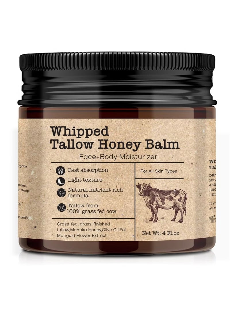 SADOER Intense Nourishing Body Cream & Balm - With Natural Beef Tallow for 72H Moisture, Deep Repair for Dry Skin, Halal Certified, Non-Greasy Formula - Image 1
