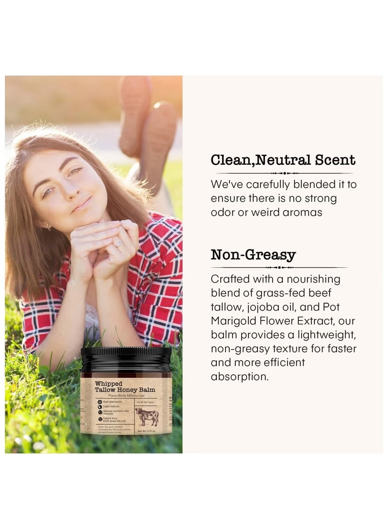 SADOER Intense Nourishing Body Cream & Balm - With Natural Beef Tallow for 72H Moisture, Deep Repair for Dry Skin, Halal Certified, Non-Greasy Formula - Image 5
