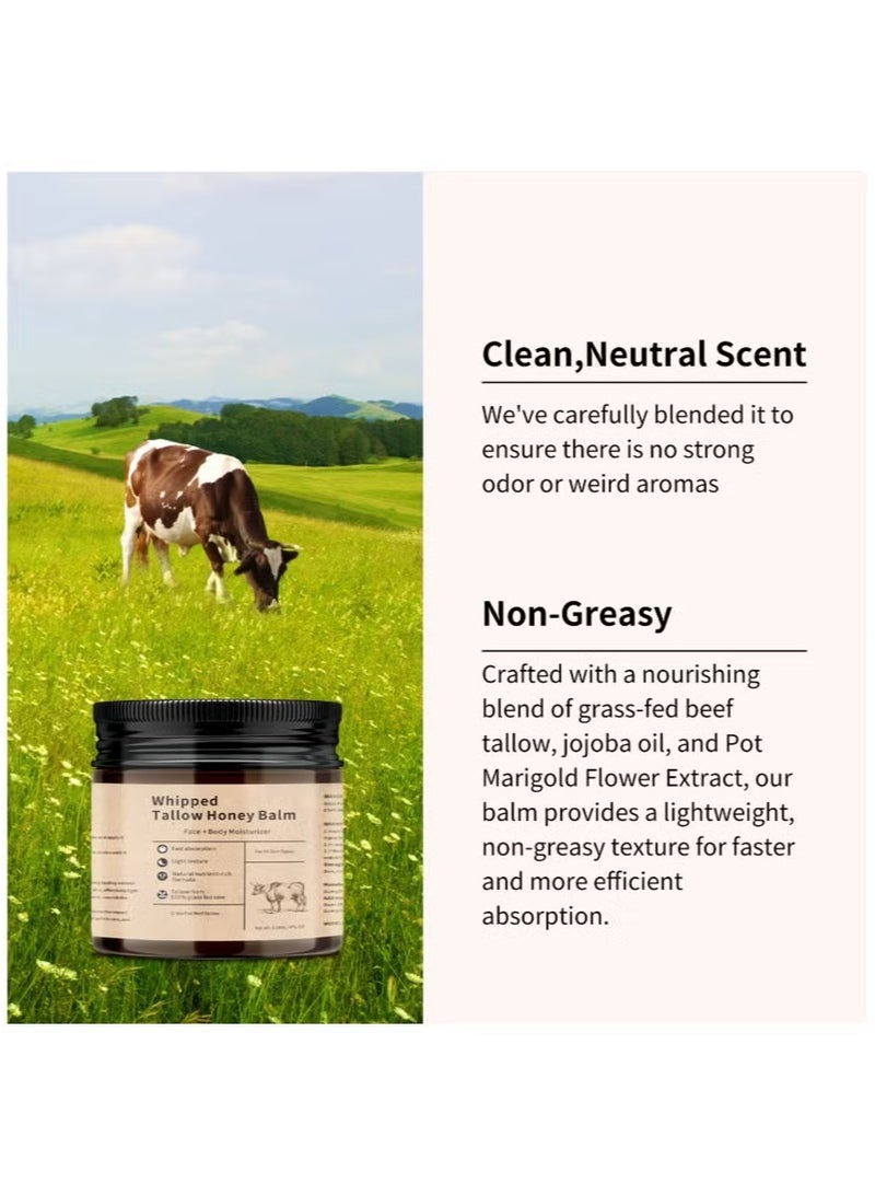 SADOER Intense Nourishing Body Cream & Balm - With Natural Beef Tallow for 72H Moisture, Deep Repair for Dry Skin, Halal Certified, Non-Greasy Formula - Image 4